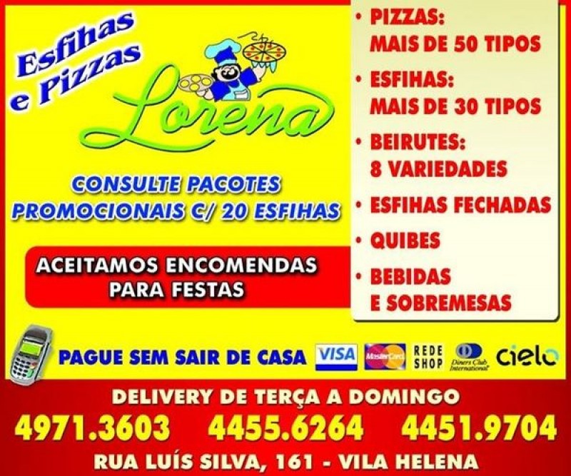 Imagem Pizzaria Esfiharia e  Lorena Vila Helena, Santo André-SP