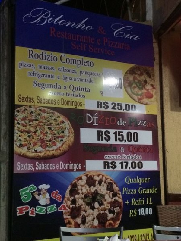 Imagem Pizzaria Bitonho & Cia Restaurante e  Parquelândia, Fortaleza-CE