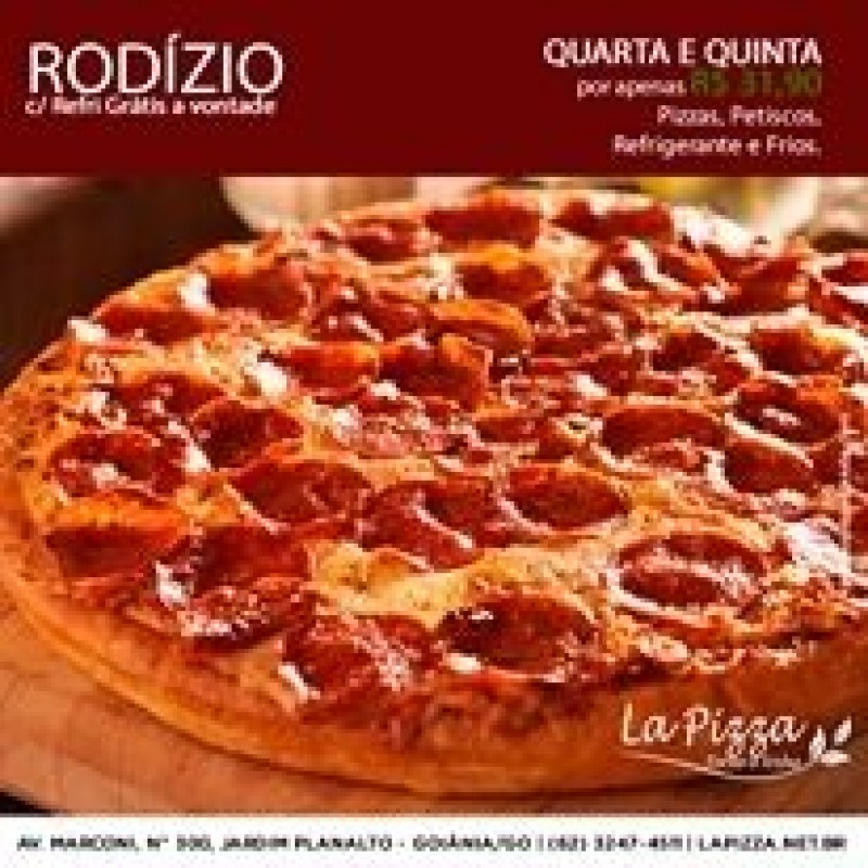 Pizzaria  La Pizza Jardim Planalto, Goiânia-GO